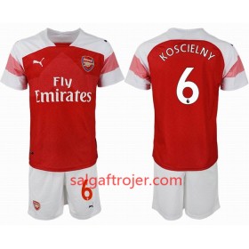 Arsenal Fodboldtrøjer KOSCIELNY 6 Børn Hjemmebanesæt 2018/19 Kort ærmer